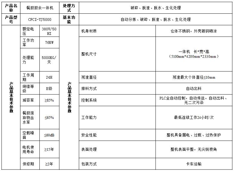 5吨餐厨厨余自动分拣一体化饲料机